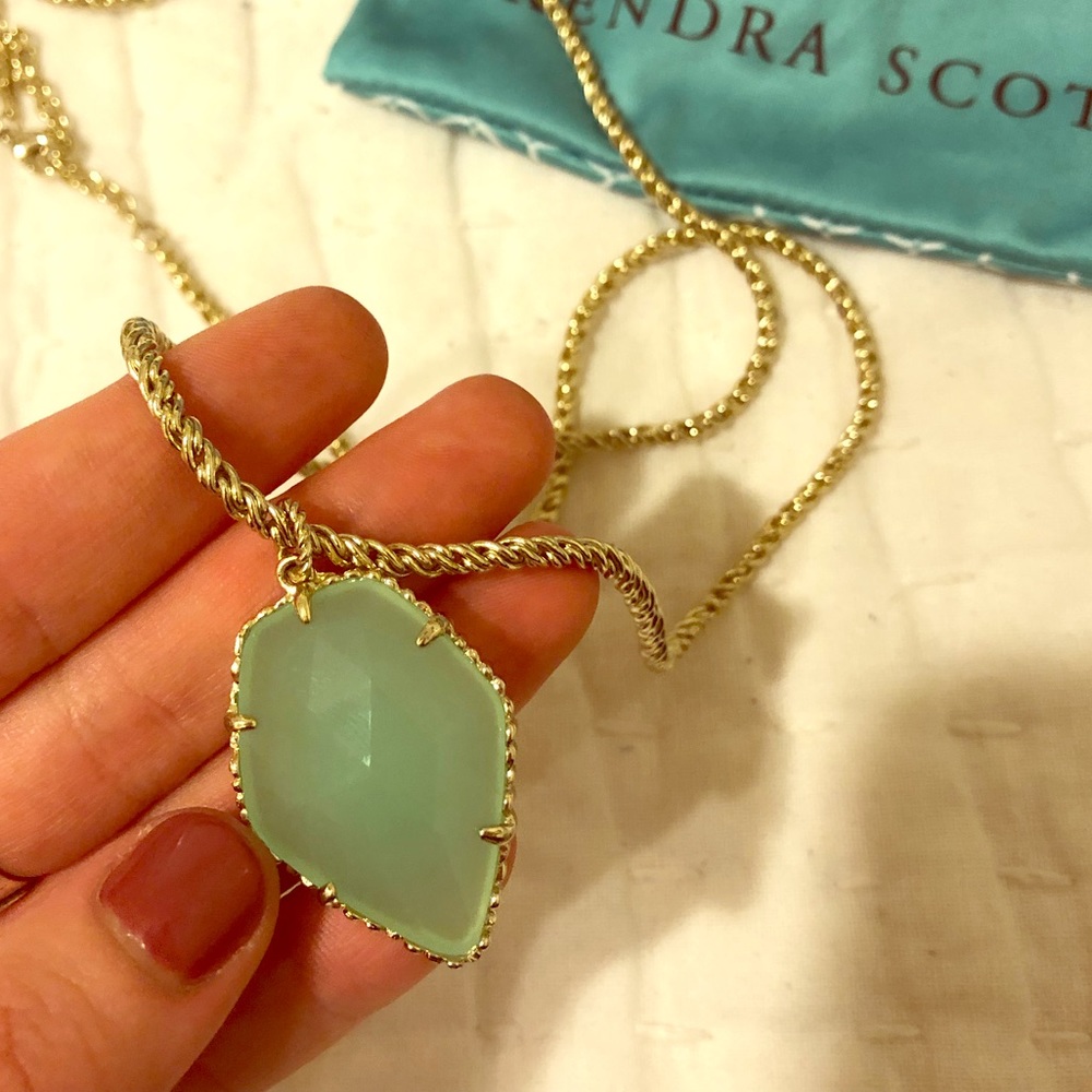 Kendra Scott Turquoise/Gold Long Necklace
